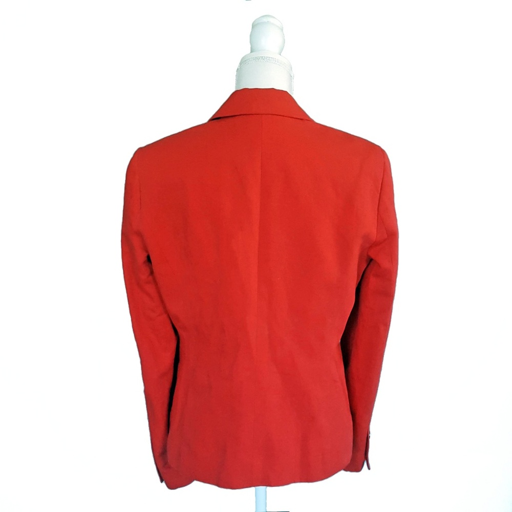 Michael Kors Womens Cotton Linen Blazer Red - Picture 3 of 8